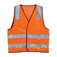 SAFETY VEST ORANGE DAY/NIGHT USE ""M""